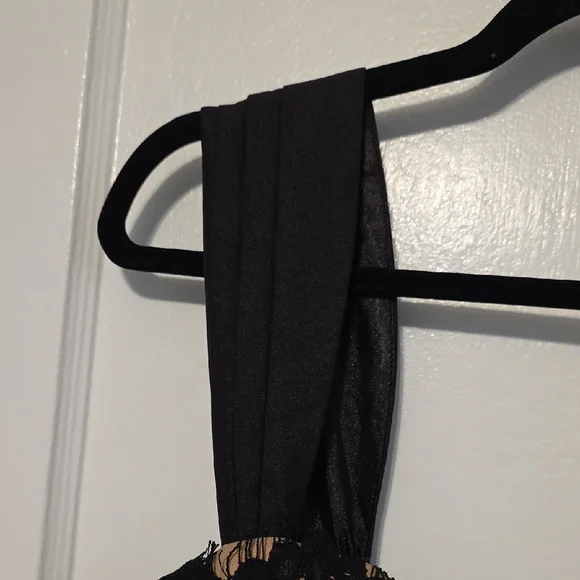 City Chic Black and Tan Lace Mini Dress - Picture 3 of 7